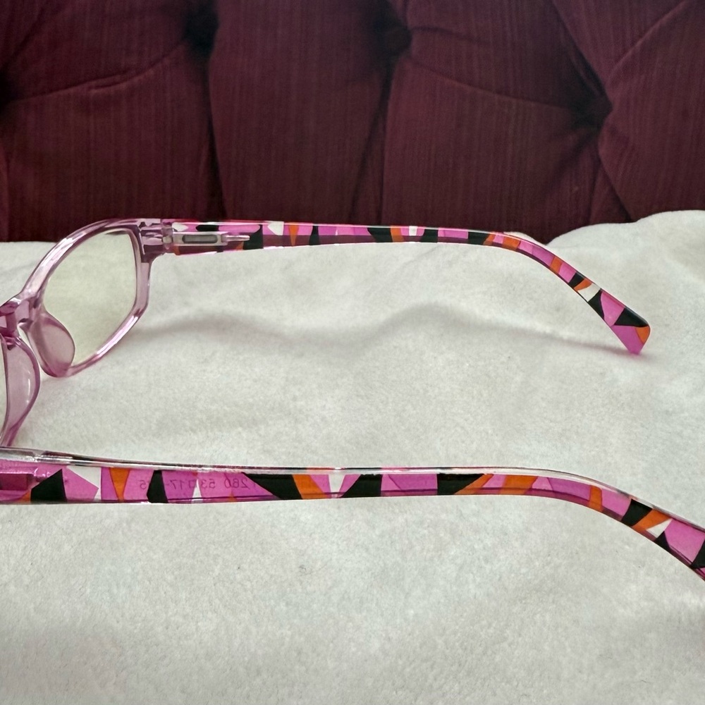 Pink Patterned Eyeglasses - Picture 8 of 15